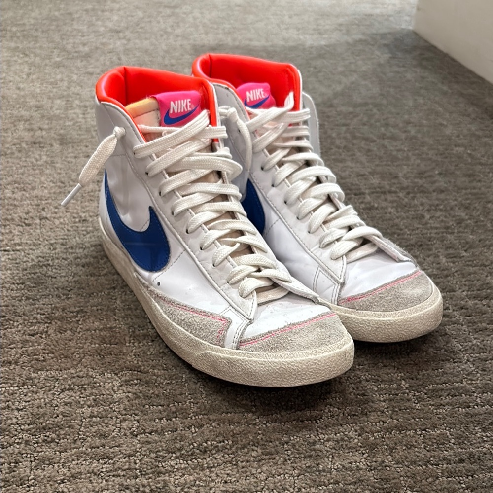 Nike High-Top blazers White and Blue